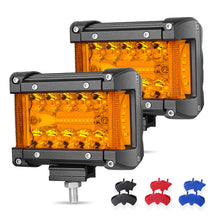 Pair 4" 3000k LED Cube Work Light Bar Combo Spot Pods Driving Fog Truck ATV 4WD