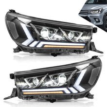 LED Headlights DRL For 2015-2020 Toyota Hilux Vigo Revo W/Sequential & Animation