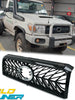 Gloss Black Front Grille for Toyota Landcruiser 76 78 79 Series 2007-2015