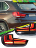 Pair LED Smoke Tail Light Assembly Full Set Signal Lamp for BMW X5 F15 2014-2018