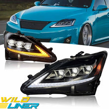 Fo Lexus IS250 IS350 2006-2013 LED Headlight Assembly DRL Signal Projector Pair