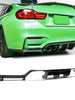 Carbon Look Rear Bumper Diffuser For BMW F80 M3 F82 F83 M4