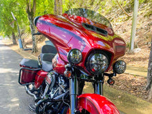 4.5'' Auxiliary LED Spot Fog Light Passing Lamp Fit Black Housing For Harley Street Glide 1994-2023