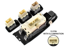 Power Master Window Switch + 3 Single W Light For Ford Falcon FG FGX Sedan 2008-2016