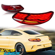 Full LED Tail Lights With Animation Sequential for Mercedes C-Class A205 C205 2015-2023