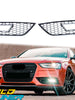 Chrome/Black Honeycomb Fog Light Grille Cover for Audi A4 B8.5 Non S-line 2013-2016 fg230