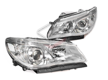 L+R Head Lamps Headlights Chrome For Holden Commodore VF S1 S2 2013-2017