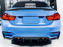 Carbon Look Rear Bumper Diffuser V-Style For BMW F80 M3 F82 F83 M4