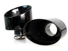 65mm Inlet Oval Exhaust Tips for Audi A3 A4 A5 A6 A7 Up To RS3 RS4 RS5 RS6 RS7