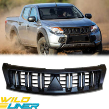 Front Bumper Grille Matte Black Grill For Mitsubishi TRITON MQ L200 2015-2018