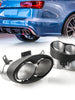 Carbon Fiber Exhaust Tips Replace for Audi RS4 RS5 RS6 RS7