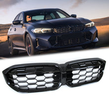 For 2023-2025 BMW 3-Series G20 M340i Black Diamond Front Kidney Grille Grill