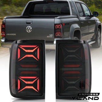 Smoked LED Tail Lights For Volkswagen Amarok 2010-2021 Rear Lamps W/Sequential