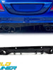 C43 Style Rear Diffuser + Round Tips for Mercedes W205 C200 C250 C300 Sedan 2015-2021 Non-AMG