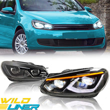 Full LED Headlights With Start-up Animation for Golf MK6 TSI TDI w/ Sequential 2009-2013