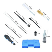 19PCS Diesel Injector Seat Cleaning Brush Tool Engine Injectors Cleaner Kit