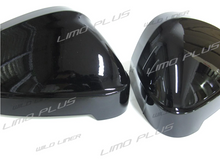 Glossy Black Side Mirror Cover Caps for AUDI B9 A4 S4 RS4 A5 S5 RS5 2018-2024