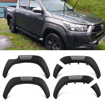 Injection Fender Flares Guard Set For Toyota Hilux 2015-2024+ SR/SR5 Slim Style