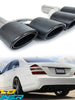 C63 E63 Matte Carbon Exhaust Tips for Mercedes W220 W221 W211 W212 W203 W204 W219 W218 SLK R171 SL R230