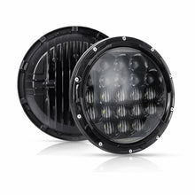 Pair 7''Inch 210W Round LED Headlights Hi/Lo Beam DRL Headlamps for Nissan Patrol GQ