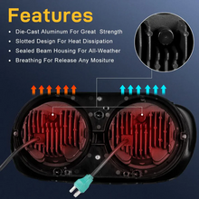 Dual LED Headlight for Harley Motorcycle Road Glide 2004-2013