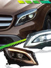 LED Sequential Headlights Assembly for Mercedes Benz GLA250 X156 2015-2019