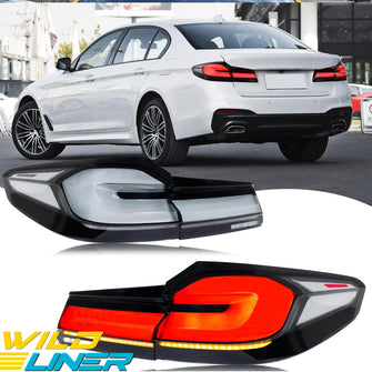 LED White Tail Lights Sequential Rear Lamp for BMW G30 M5 F90 5 Series 2017-2021