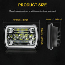 Pair 7x6'' 5x7'' LED Headlights HI/LO/DRL/TURN SIGNAL For 1983-2004 Toyota Hilux