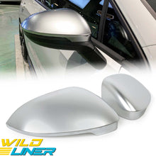 Matte Chrome Side Mirror Cover Caps Replacement for VW Golf MK8 2022+ w/o Assist