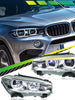 LED Front Headlights Lens Assembly for BMW X5-F15 2014-2018