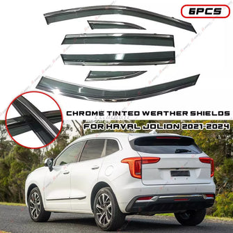 Chrome Trim Tinted 6pcs Weather Shields Weathershield For Haval Jolion 2021+