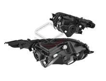 Pair LH+RH Head Light Headlights w/ Silver Lower Bezel For Mitsubishi Triton MQ GLX 2015-2018