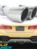 Chrome Exhaust Tips Upgrade for BMW G30 525i 528i 530i M-Sport 2017-2023