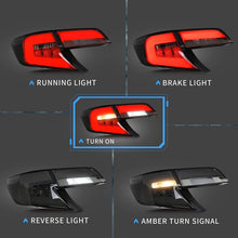 Smoke LED Tail Lights Smoked For Toyota Camry 2012-2014 Rear Lamps Assembly