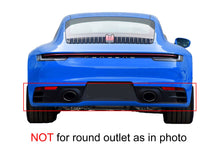 Chrome/Black Sporty Exhaust Tips Pipes for Porsche 911 Carrera 992 2020-2023