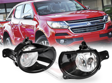 Full Set Fog Light Spot Driving Lamp KIT Black For Holden Colorado RG 2016-2020