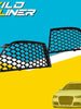 Pair Front Bumper Honeycomb Fog Light Grilles Audi RS4 2013-2015