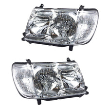 Pair LH+RH Chrome Headlights For Toyota Landcruiser 100 Series 05/2005-07/2007