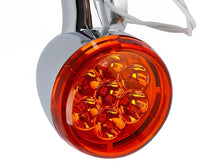 4.5" LED Fog Lights Auxiliary Spot Turn Signal Chrome for Harley street glide 2006-2022