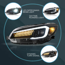 Amber LED Headlights DRL For  Subaru WRX 2015-2021 WRX STI 2015-2017