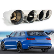 UNIVERSAL 70mm Inlet Chrome Exhaust Tips for Audi Mercedes BMW