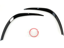 Gloss Black Front Bumper Canard Fog Light Trim For Mercedes W177 A35 AMG 2019-2025