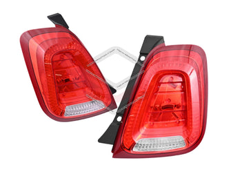 Pair LH+RH Tail Light Rear Lamp For Abarth 595 695 2016-2021 Hatchback Hardtop