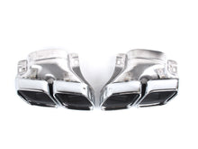 Gloss Black Rear Diffuser w/ Silver Exhaust Tips for Mercedes C207 E250 E400 E500 E550 Coupe AMG 2014-2017