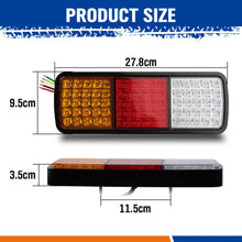 75 LED Trailer Tail Light Kit Pair Plug 7m 5 Core Wire Caravan Ute 7 Pin Flat Au