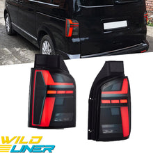 Pair Smoke LED Tail Lights For 2010-2014 VW Multivan T5 w/Animation Sequential Rear Lamps