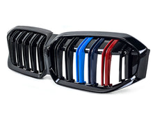 Dual Slats M-Color Front Bumper Grille Gloss Black fit for BMW 3-Series G20 LCI 330i m340i 2023+