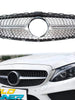 Silver Diamond Front Grille for Mercedes W205 S205 C205 A205 2015-2018 w/o Camera pz127