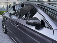 Carbon Fiber Look Side Mirror Cover Caps for Audi A3 8V S3 RS3 W/O Lane Assist mc128