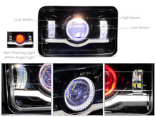 4x6" LED Headlights Angel Eye for Toyota Landcruiser 60/80 Series Nissan Patrol MQ / MK Series